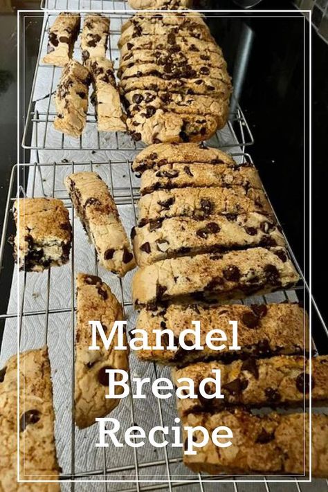 Chocolate Chip Mandel Bread, Raisin Biscotti Recipe, Mandel Bread Chocolate Chip, Passover Mandel Bread, Mandle Bread, Mandela Bread, Mondel Bread, Mandelbrot Recipe, Mandel Bread Recipe