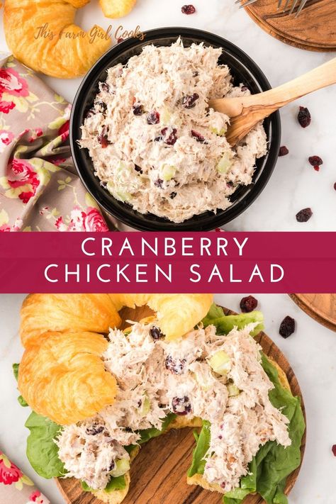 Easy Cranberry Chicken, Chicken Salad With Cranberries, Cranberry Walnut Chicken Salad, Cranberry Pecan Chicken Salad, Cranberry Walnut Salad, Walnut Chicken Salad, Salad With Cranberries, Cranberry Chicken Salad, Pecan Chicken Salads