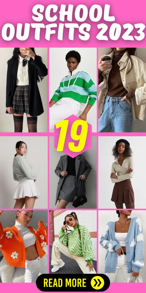 Prepare for an unforgettable year with these trendy back-to-school outfits 2023. From cute and comfy styles to preppy first-day-of-school looks, you'll be the fashion-forward star of your high school. Embrace the autumn vibes with warm layers and cozy knits, or go for a trendy and aesthetic ensemble that reflects your unique personality. Don't forget to explore the latest Korean and Japanese fashion influences to add a touch of international flair to your wardrobe. Late Fall Outfits, European Fall Outfits, Fall Outfits School, Turtleneck Under, Engagement Photo Outfits Fall, School Outfit Ideas, Fall Outfits For School, Preppy Plaid, Stylish Fall Outfits