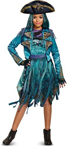 Girls Deluxe Disney Descendants 2 Isle Look Uma Costume Bundle Medium 78 >>> Click for Special Deals Uma Costume, Descendants 3 Mal, Harley Quinn Kostüm, Kids Wig, Mal Bertha, Disney Descendants 2, Halloween Costume For Kids, Descendants Costumes, Pirate Style