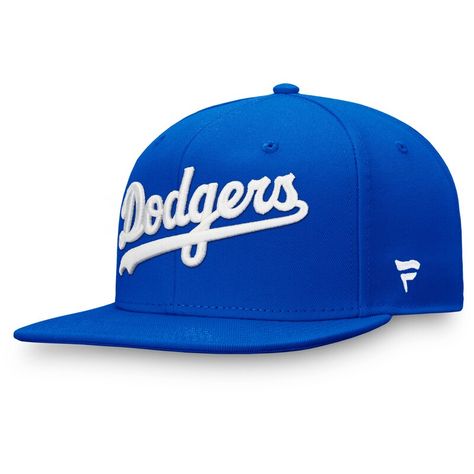 This Los Angeles Dodgers Core fitted hat features a high crown construction that perfectly matches what you look for in a game day cap. The embroidered Los Angeles Dodgers graphics on the front of this Fanatics Branded ensure a look you'll be excited to show off. La Dodgers Hat, Dodgers Hat, Swag Hats, Dodger Hats, Team T Shirts, Los Angeles Dodgers, Fitted Hat, Adjustable Hat, Fitted Hats