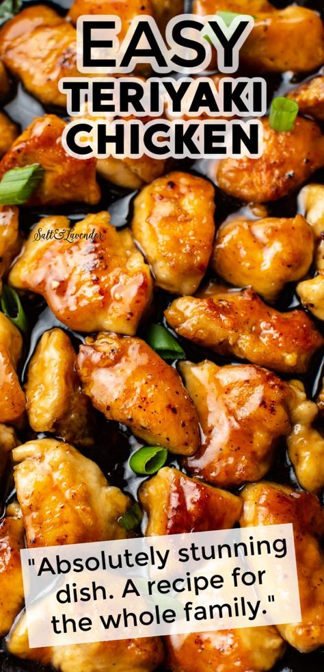 Teriyaki Chicken Recipe, Pollo Teriyaki, Easy Teriyaki Chicken, Homemade Chinese Food, Teriyaki Recipe, Chicken Teriyaki Recipe, Chinese Cooking Recipes, Sandwich Board, Easy Chinese Recipes