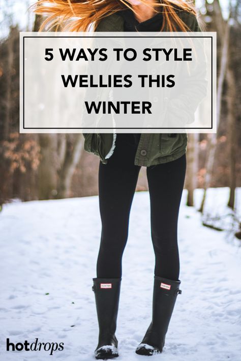 Wellingtons Boots Women, Wellie Boots Outfit, Black Wellies Outfit, Outfits With Wellies, Rainboot Outfits Winter, Short Wellies Outfit, Welly Outfits, Wellington Outfit, Hunter Wellies Outfit