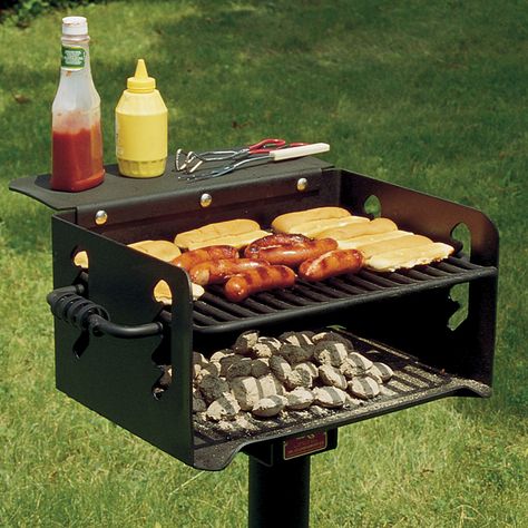 Camp Grill, Grill Patio, Park Grill, Grill Stand, Barbecue Pit, Outdoor Bbq Grill, Bbq Grill Design, Backyard Grilling, Camping Grill