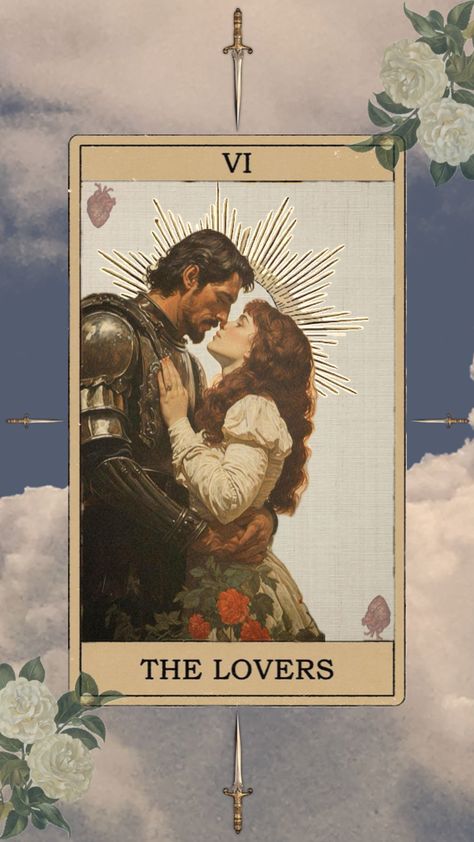 #tarot #thelovers #art #vintage Winter Soldier Wallpaper, Traditional Tattoo Drawings, Vintage Tarot Cards, Couple Matching Tattoo, The Lovers Tarot Card, Lizzie Hearts, Vintage Tarot, The Lovers Tarot, Dark Witch