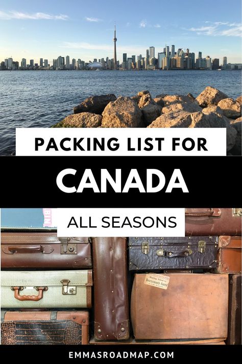 Canada Travel Packing List, Canada Outfits Fall, Packing For Canada Fall, Canadian Autumn Outfits, Vancouver Packing List Fall, Canada September Outfit, What To Wear In Toronto Summer, Spring Canada Outfit, Fall Canada Outfits