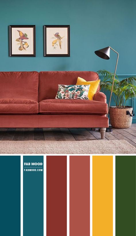 How different of this autumn colour palette compares to previous living room. You can see that the living room is still the same colour... Teal Living Rooms, Wedding Color Palettes, Color Palette Living Room, Themes Wedding, Colors Wedding, Living Room Decor Colors, Living Room Color Schemes, Room Color Schemes, Sofa Colors