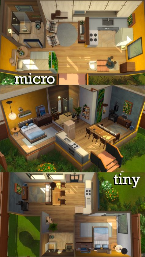 search the the sims 4 gallery – @wonderlandinn :
"Micro Eco Lifestyle" 12k 32 tile for 1 sim.
"Tiny Eco Lifestyle" 18k 64 tile for 1-2 sims.
"Small Eco Lifestyle" 32k 100 tile for 1-4 sims.
🚚
#sims4inspo #sims4builds #sims4ecolifestyle #sims4tinyhome #sims4tinystarters Sims 4 Eco Lifestyle Add On, Sims 4 Tiny Living Floor Plans, The Sims 4 Tiny House Ideas, Sims 4 Floorplan Tiny House, Sims 20x15 House, Tiny Homes Sims 4, Sims Micro Home, Tiny Sims 4 House, Sims 4 Micro House Floor Plans