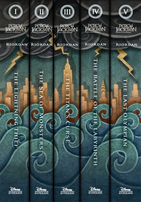 "Putting the PJO covers in one massive mural of epicness. And yes, even the spines go together!" Lightning Thief, Box Set Books, Sea Of Monsters, The Olympians, The Lightning Thief, Book Spine, Harry Potter Fanfiction, Kane Chronicles, The Lightning