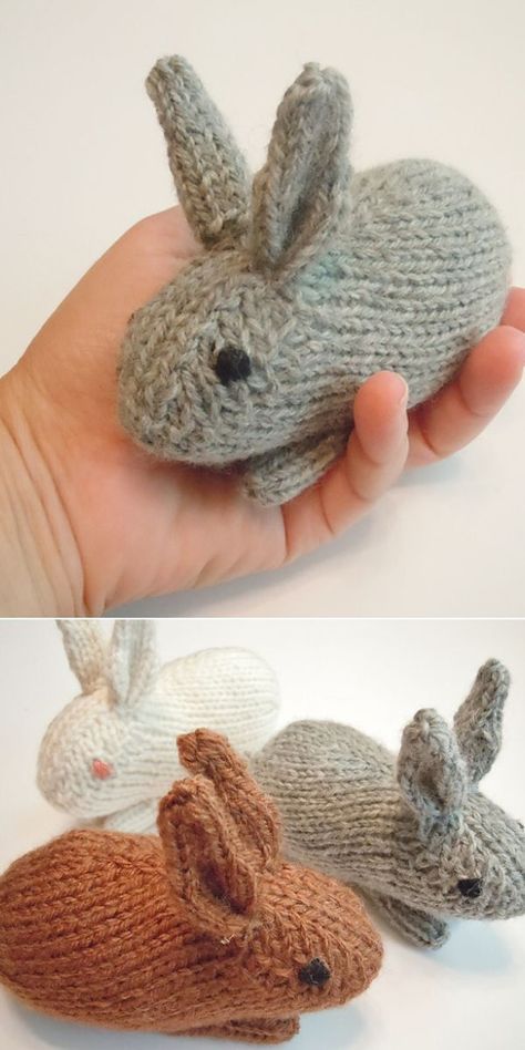 8 Cute Rabbits Free Knitting Patterns Rabbit Knitting Pattern Free, Knit Bunny, Rabbit Knitting Pattern, Knitted Bunnies, Bunny Knitting Pattern, Knitted Stuffed Animals, Knitted Bunny, Knitted Toys Free Patterns, Animal Knitting Patterns