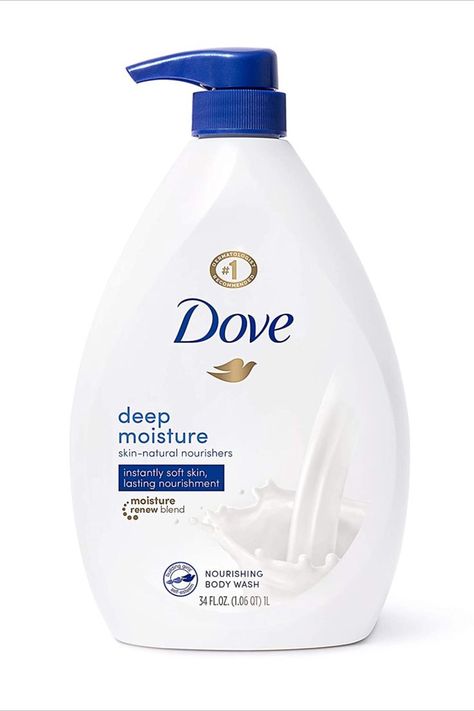 Dove Body Wash with Pump with Skin Natural Nourishers for Instantly Soft Skin and Lasting Nourishment Deep Moisture Effectively Washes Away Bacteria While Nourishing Your Skin, Dove Deep Moisture, Dove Body Wash, Shower Skin Care, Healthy Skin Tips, Shower Routine, Skin Cleanser Products, Moisturizing Body Wash, Smoother Skin, Body Skin Care Routine