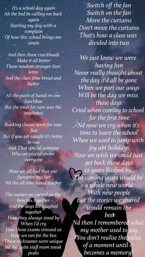 It's school ending season.. Who all gonna miss school days?😭✋ Last School Day Quotes Feelings, Missing School Days Memories Caption, School Memories Poem, School Ending Quotes, Last Day Of School Quotes Memories, Missing School Days Memories, Thought Of The Day For School Assembly, School Life Ending Quotes, School Memories Missing