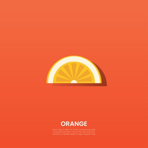 orange, minimalist, design, art, yellow, fruit, poster, illustration, adobe illustrator. Cake Makeover, Minimalist Design Art, Orange Minimalist, Fruit Poster, Yellow Fruit, Art Yellow, Poster Illustration, Fruit Illustration, Illustration Adobe Illustrator