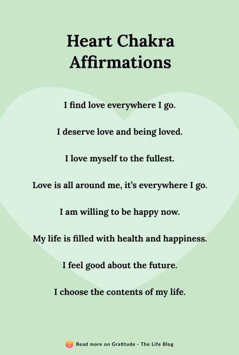 Heart Chakra Affirmation, Chakra Healing Affirmations, Unending Love, Chakra Healing Meditation, Deserve Love, Everywhere I Go, I Love Myself, Chakra Affirmations, Healing Affirmations