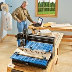 The Rockler CNC Shark Pro Plus is a great option for a variety of projects. Woodworking Cnc Machine, Wood Cnc Machine, Cnc Machine Projects, Diy Graphic Design, Cnc Carving, Router Cnc, Cnc Software, Cardboard Toys, Cnc Woodworking