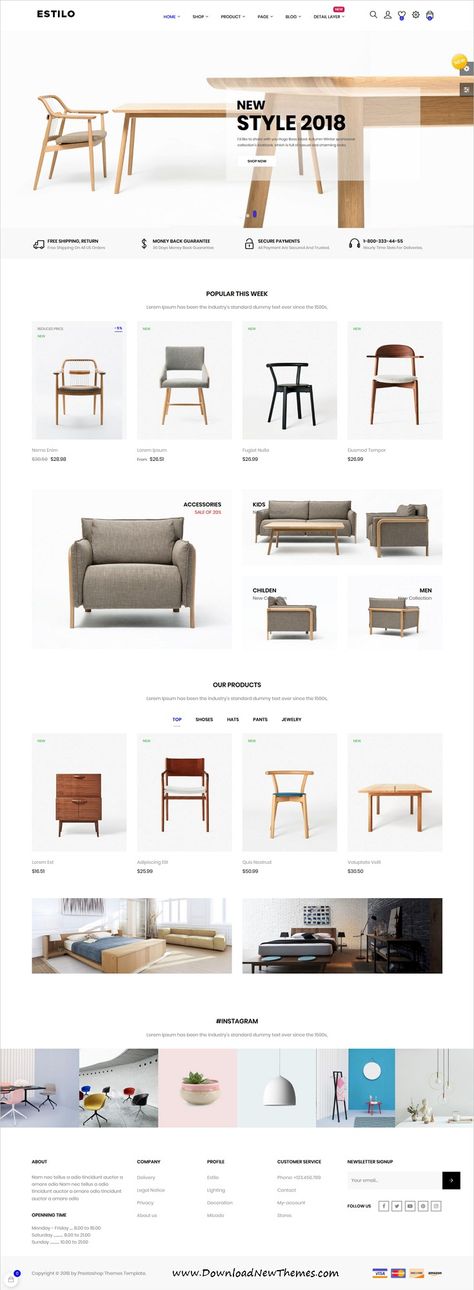 Home Decor Website Design, Furniture Web Design, Responsive Furniture, Furniture Website Design, Furniture Store Website, Cream Bedroom Furniture, Design Sites, Catalogue Design, Farmhouse Living Room Furniture