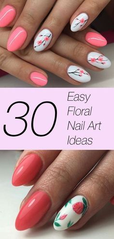 Easy Floral Nail Art, Floral Nail Designs, Spring Essentials, Cute Spring Nails, Floral Nail, Floral Nail Art, French Floral, Spring Nail Art, Fake Nail