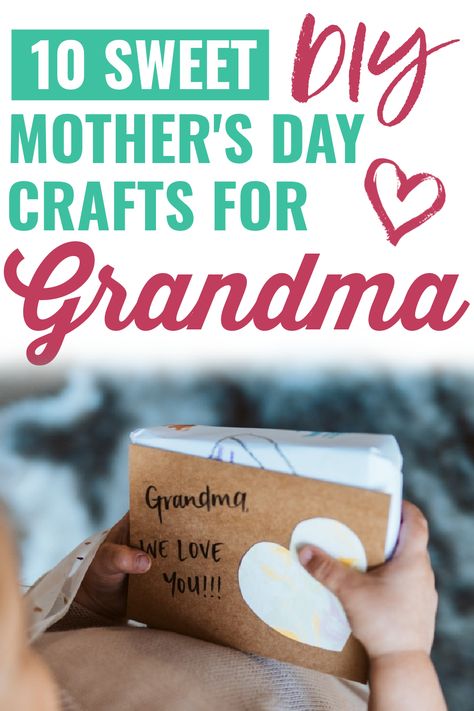 Mothers Day Craft From Grandkids, Grandkid Mothers Day Gift, Mothersday Gifts Diy Grandma, Grandmother Day Crafts For Kids, Easy Mothers Day Crafts For Kids For Grandma, Grandmas Day Gifts From Kids, Diy Gifts For Nana From Grandkids, Grandmom Mothers Day Gift, Mother’s Day Diy For Grandmother