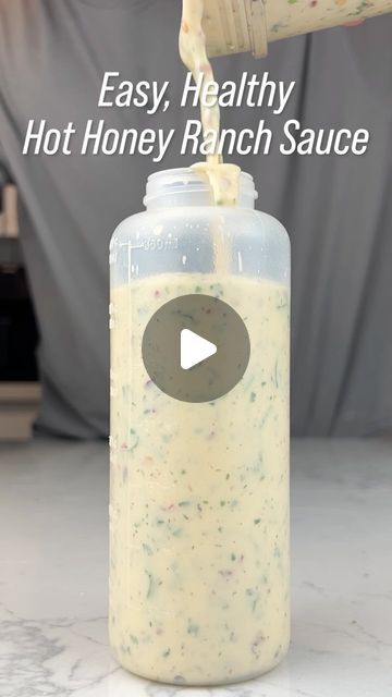 Razi Khan on Instagram: "Low Calorie Sauces: Hot Honey Ranch that goes well with any meal. Packed with flavour and easy to prep!👇🏼
-
Ingredients:
3/4 cup fat free greek yogurt, plain
1/4 cup fat free sour cream
Squeeze of half a lemon
2 garlic cloves
1 tbsp any hot sauce (I use sriracha)
3 tbsp honey
1/2 tsp dill, onion powder, salt and pepper
1/4 cup any milk (I use 1% skim)
Add ons: 1/4 cup chopped parsley, 2 tbsp finely chopped chives and 1 tsp chili flakes
-
Notes:
• This goes well with burgers, sandwiches, burritos, bowls and more!
• add more or less hot sauce based on your tolerance for spice.
• If you don’t have a blender, you can substitute the garlic cloves for 1 tsp garlic powder and shake/mix well instead of blending.
• this can be stored into the fridge for as long as the exp Charoset Recipe, Salads Chicken, Low Calorie Sauces, Ranch Sauce, Healthy Sauces, Creamy Ranch, Salad Dressing Recipes Homemade, Miracle Whip, Marinade Sauce