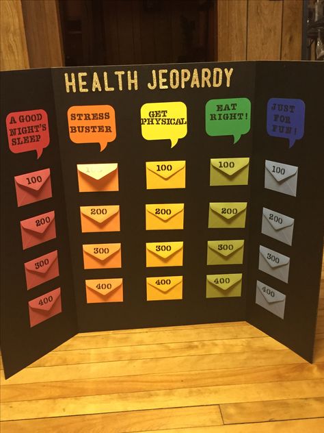 Health jeopardy board game! Medical Activities, Activities For High School Students, Jeopardy Board, Activities For High School, High School Health, Therapeutic Recreation, Health Game, Board Games Diy, Relatable Comics