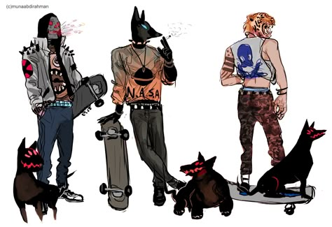 Character Environment, Punk Character Design, Monster Oc, Punk Character, Cute Witches, Character Inspo, Character Design Male, Character Design References, Character Creation