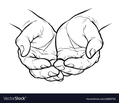 Meditation Hands, Hands Holding Heart, Folded Arms, Cupped Hands, Water Drawing, Hand Drawing Reference, Hand Reference, Hands Holding, Arte Inspo