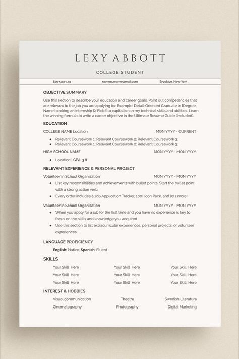 Instant Download Resume Bundle for Word. Resume Template New Graduate for First Job Hunting. Job Application Tracker, First Job Resume, Job Interview Prep, Letter Reference, Writing A Cv, Cover Letter Format, Write A Resume, Resume No Experience, Resume References