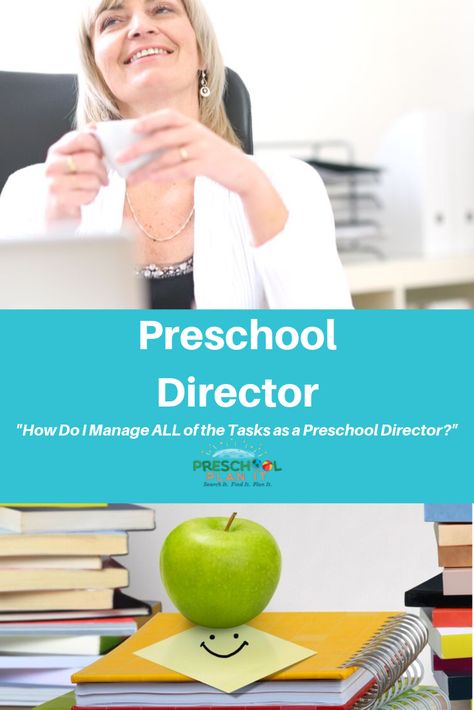 The tasks and responsibilities of a preschool director are many! This free website will provide the information you need to manage those varied tasks! Preschool Director Office Organization, Preschool Administration Office, Director Of Preschool, Preschool Director Organization, Daycare Director Organization, Childcare Director Office, Childcare Director Office Decor, Preschool Director Office Decor Ideas, Preschool Office Decor Ideas