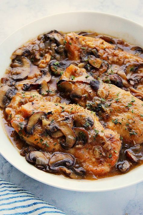 Instant Pot Chicken Marsala, Sweet Garlic Chicken, Marsala Sauce, Chicken And Mushroom, Marsala Chicken Recipes, Quick Chicken Recipes, Healthy Chicken Dinner, Marsala Wine, Best Instant Pot Recipe