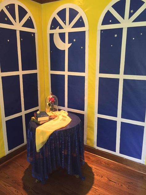 We made our living room into Belle's Ballroom! SUPER EASY, DIY PROJECT! Gotta' love Beauty and The Beast! Beauty And The Beast Backdrop, Wedding Beauty And The Beast, Wedding Beauty Checklist, Beauty And The Beast Diy, Belle Birthday Party, Beauty And Beast Birthday, Beauty And The Beast Theme, Belle Birthday, Belle And Beast