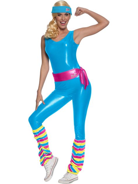 Exercise Barbie, Fitness Barbie, Workout Barbie, Barbie Halloween Costume, Barbie Halloween, Barbie Outfits, Barbie Costume, Womens Fancy Dress, Themed Outfits