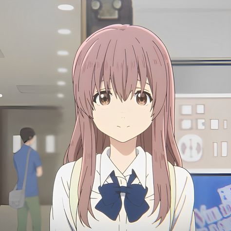 A Silent Voice, An Anime, Pink Hair, Tv, Hair, Anime, Pink, Black