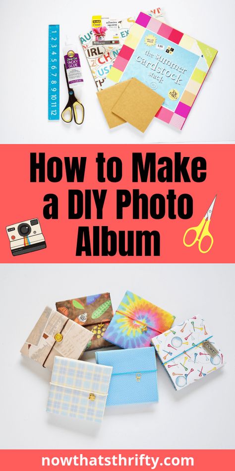 Are you looking for a creative Christmas gift this year? This DIY photo album gift is perfect for everyone! You can customize it to match every person's interests. Learn how to make a DIY photo album easily with our step by step tutorial. #diycrafts #craftideas #diyproject #diyprojects #handmade #diygifts Making A Photo Album Diy, Making Photo Albums, Diy Photo Albums How To Make, Homemade Photo Album, Diy Mini Photo Book, How To Make A Photo Album Diy, Diy Photo Book Handmade, Mini Photo Albums Diy, Handmade Photo Albums Diy