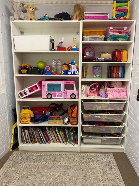 Ikea Pax Wardrobe Hack, Small Playroom, Ikea Wardrobe, Ikea Pax Wardrobe, Pax Wardrobe, Ikea Pax, Kids Wardrobe, Organization Kids, Toy Storage