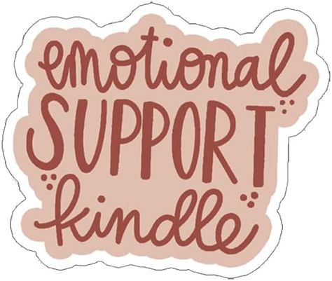 Emotional Support Kindle, Inspirational Readings, Reading Accessories, Stickers For Laptop, Book Enthusiast, Botol Air, Bottle Sticker, Bookish Gifts, Water Bottle Stickers