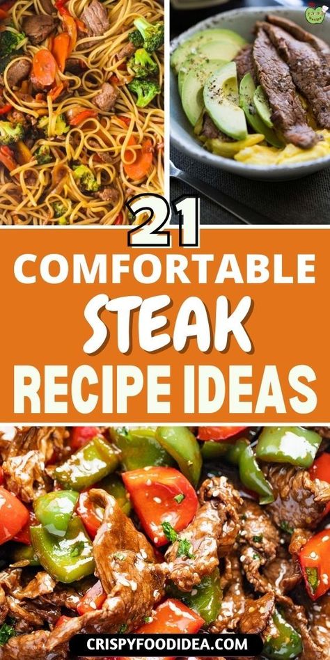 Red Meat Recipes Dinners Simple, Beyond Steak Recipes, Strip Steak Dinner Ideas, Steak Lunch Recipes, Cheap Steak Recipes, Simple Steak Recipes, Recipes With Steak, Steakumm Recipes, Outback Steakhouse Recipes