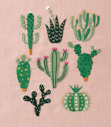 Yumiko Higuchi, Projek Menjahit, Cactus Embroidery, Embroidery Patterns Vintage, Pola Sulam, Paper Embroidery, Embroidery Flowers Pattern, Japanese Embroidery, 자수 디자인