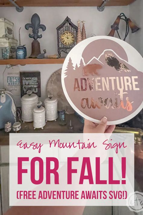 Adventure Theme, Freezer Paper, Wood Circles, Cricut Free, Super Glue, Colorful Leaves, Svg Free Files, Make It Through, Mountain Range