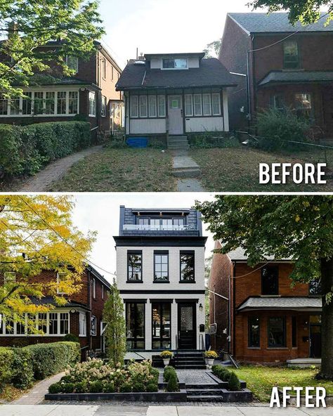 Exterior House Renovation, House Makeovers, House Before And After, Home Exterior Makeover, Casa Patio, Exterior Makeover, Casa Exterior, Inspire Me Home Decor, Exterior Remodel