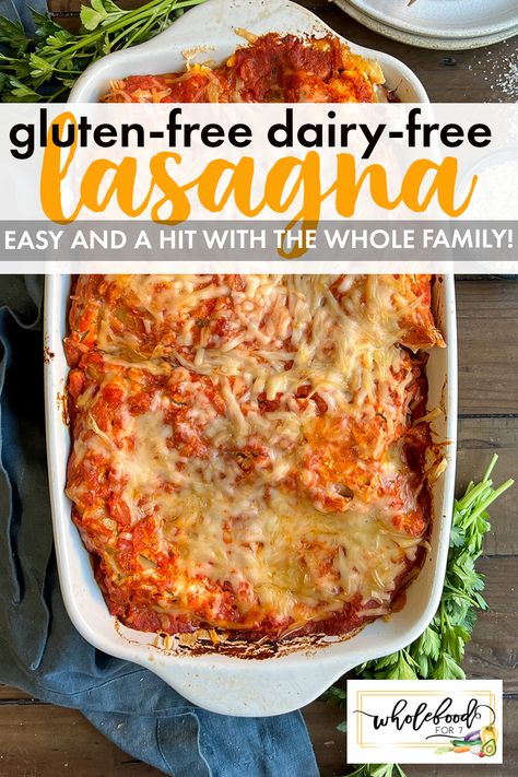 Gluten Free Lasagna Recipe, Paleo Lasagna, Dairy Free Lasagna, Sausage Lasagna, Gluten Free Lasagna, Recipe Gluten Free, Classic Lasagna, Gluten Free Dairy Free Recipes, Lasagna Recipe