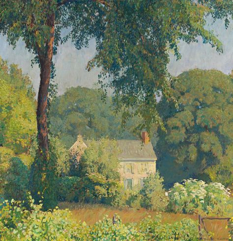 Tohad on Twitter: "Inspiring stylisation of vegetation in the painting of Daniel Garber (1880 – 1958) :… " Era Victoria, Impressionist Landscape, American Painting, Edgar Degas, Art Et Illustration, Paintings I Love, Impressionist Art, Classical Art, Alam Yang Indah