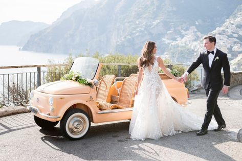 Saying I Do In Glamorous Destination Style #carrental #glamdestinationwedding #weddingdress #groom Wedding Positano, Positano Wedding, Bridal Reflections, Positano Italy, Future Bride, Wedding Music, Nyc Wedding, Wedding Mood, Italian Wedding