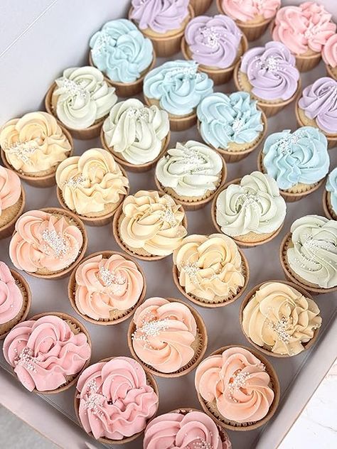 Rainbow Wedding Cupcakes! #baking Funfetti Cupcakes, Rainbow Cupcakes, Rainbow Wedding, Pastel Wedding, Wedding Cupcakes, Wedding Planning, Muffins, Rainbow, Baking