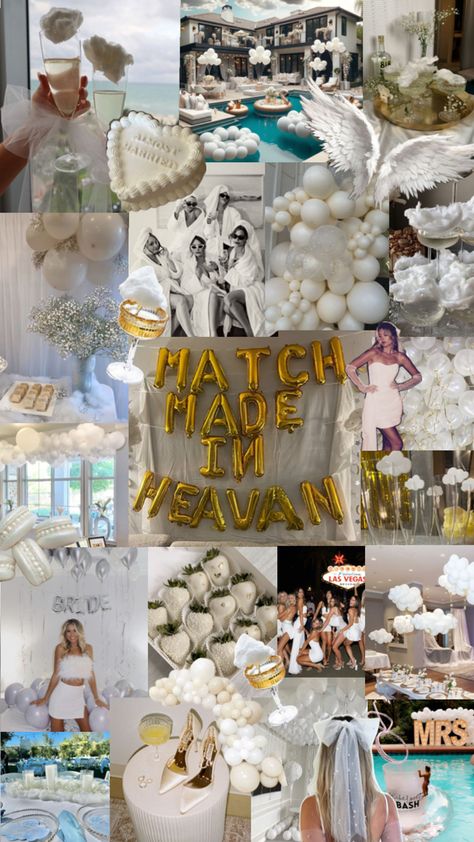 Match Made In Heaven Bachelorette Party. Match Made In Heaven Bach Party Ideas. Cloud 9 Bachelorette Party. Bach Party Ideas. Match Made In Heaven. Match Made In Heaven Party Ideas. Match Made In Heaven Bachelorette Theme. Match Made In Heaven Bachelorette Party Inspo. Match Made In Heaven Theme. Bachelorette Themes. Bachelorette Party Inspo. Baterlette Party Ideas, White Themed Bachelorette Party, Miss Congeniality Bachelorette Party, Bridal Party Get Together Ideas, Bachelorette White Party, Angel Theme Bachelorette, Bach Party Themes Miami, Brides Party Ideas, Bachelorette Party Ideas Classy Themes