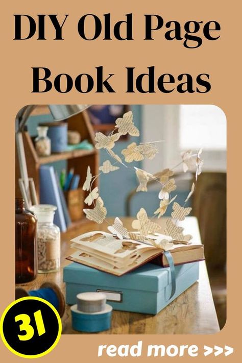 Many book paper crafts can be done with old book pages. The possibilities are nearly endless, from the paper flower, and chandeliers to towel papers. This bundle of ideas is perfect for all our book lovers out there. It’s fascinating to us how the pages of a book can be utilized to produce so many different things. The ideas below will undoubtedly inspire you to make some creative patterns that may be used in various locations across your home. Book Page Mobile, Paper Crafts From Old Books, Recycled Book Art, Book Page Crafts Diy, Crafts With Book Pages, Book Paper Crafts, Book Folding Patterns Free Templates, Upcycled Books Crafts, Diy Old Books