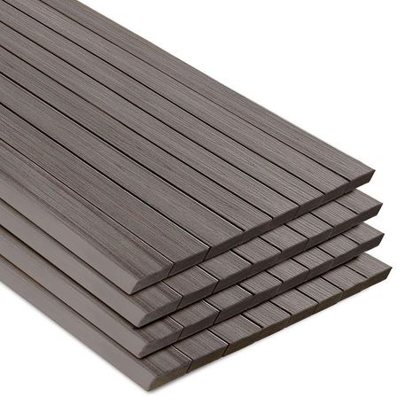 Composite Decking Colors, Trex Transcend, Composite Deck Railing, Deck Remodel, Composite Decking Boards, Composite Board, Deck Colors, Porch Colors, Composite Deck