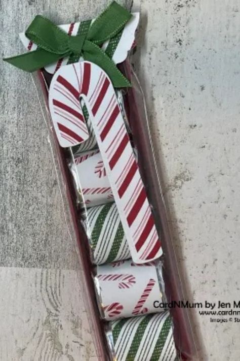 Stampin Up Hershey Nuggets, Hershey Nugget Wrappers Template, Hershey Nugget Treat Holders Christmas, Stampin Up Hershey Nugget Treat Holder, Hershey Nuggets Treat Holders, Hershey Nugget Treat Holders, Christmas Paper Craft, Christmas Treats Holders, Hershey Nugget