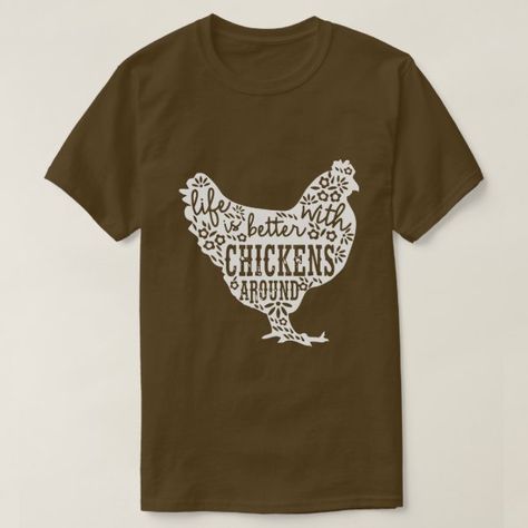 Chicken Tshirt Design, Cute Animal Shirts, Chickens Animal, Market Booth, Tee Designs, Boutique Ideas, Lettering Ideas, Chicken Lady, Chicken Shirts