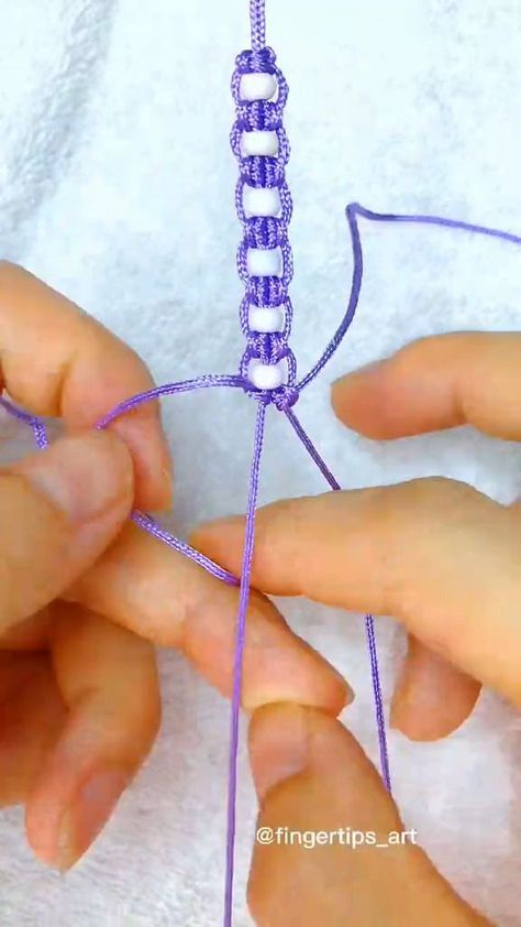 How to make a bracelet#bracelets #handmade #handrope #macrame #tutorial #crochet #crochet #useful #easydiy #knitting #facebookreels #viralreel #fbreel #shorts #video #view #art | Fingertips Art | Fingertips Art · Original audio Knit Bracelet, View Art, Tutorial Crochet, Macrame Tutorial, A Bracelet, Handmade Knitting, Easy Diy, Macrame, Audio