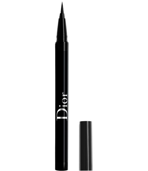 What It Is:Diorshow On Stage Liner is a waterproof felt tip liquid eyeliner that delivers 24-hour color and draws a precise line for standout eyeliner looks.What Else You Need to Know:The star eyeliner from the Dior runway has been reinvented in a palette of intense shades in satin, matte and pearly finishes. The ultra-flexible felt tip lets you adjust the thickness of your liner based on the pressure applied for natural to spectacular eye makeup looks&#04 Black Makeup Products, Makeup Products Eyeliner, Expensive Makeup Products, Dior Eyeliner, Star Eyeliner, Dior Runway, Liner Makeup, Eyeliner Waterproof, Eyeliner Products